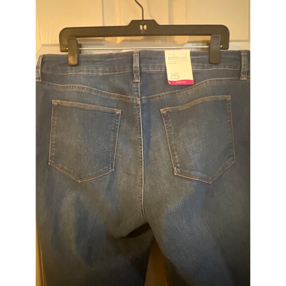Style & Co Bootcut Low-Rise Jeans (Size 14L, Curvy Fit, Stretch Denim) NEW - Picture 4 of 12